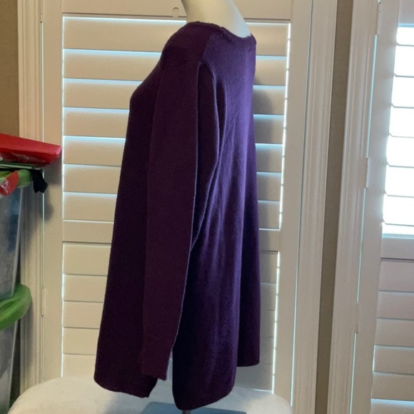 Ashley Stewart Purple Crew Neck Sweater - Picture 5 of 7